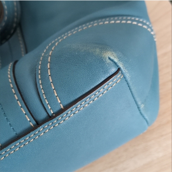 Coach Teal Tote Bag - Picture 4 of 12